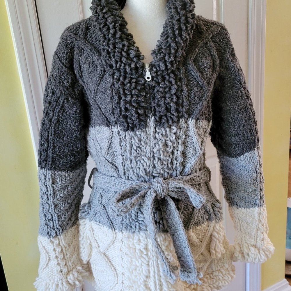 Sweater/Jacket Handknit in Ecuador